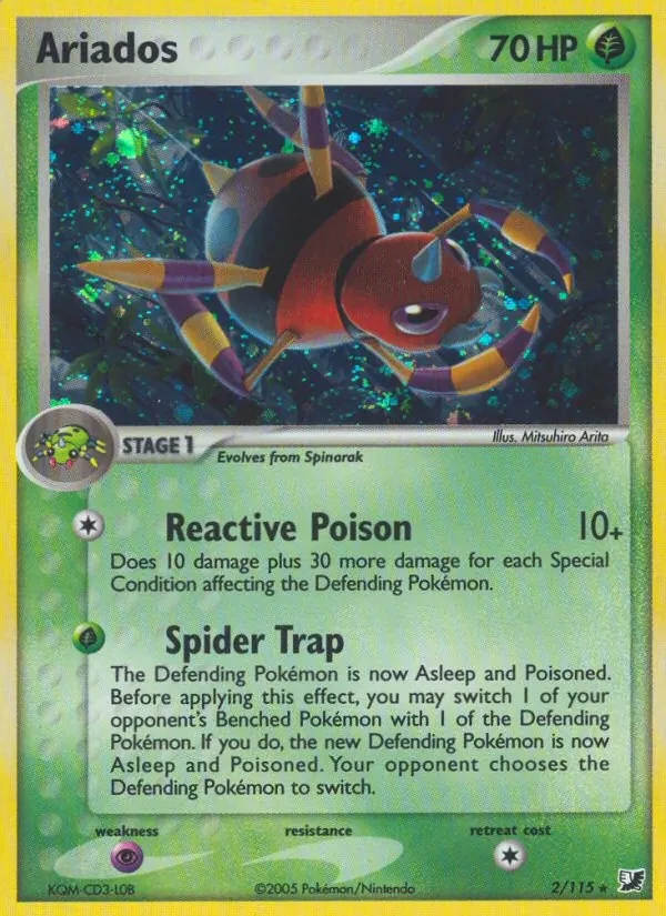 Ariados 2/115 Unseen Forces Pokémon card