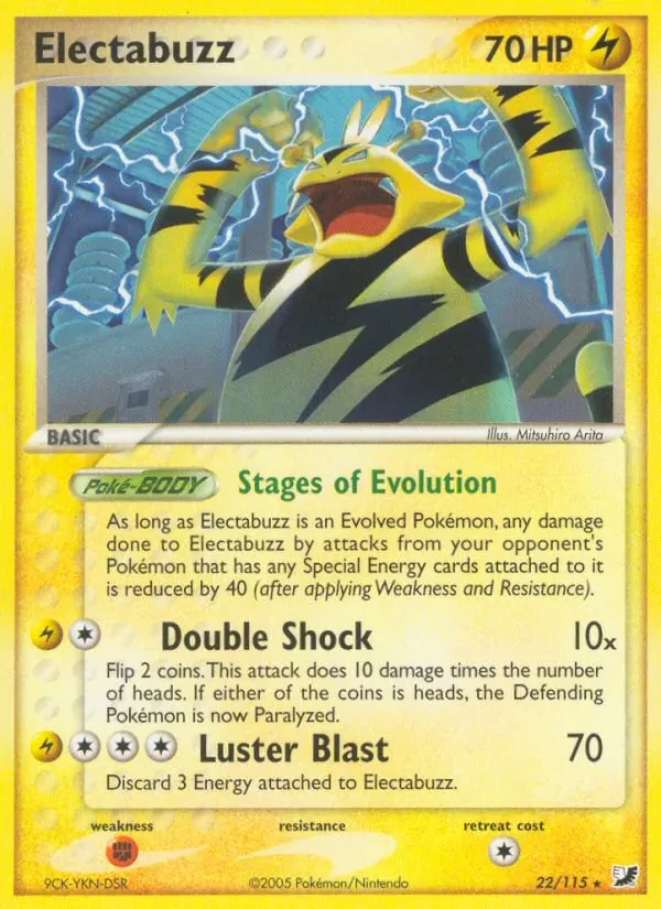 Electabuzz 22/115 Unseen Forces Pokémon card