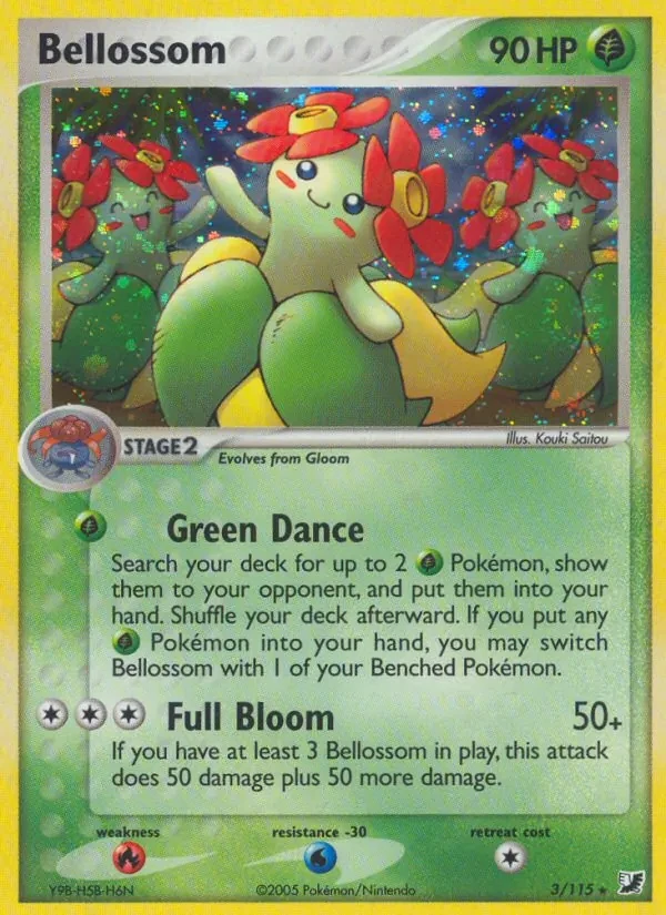 Bellossom 3/115 Unseen Forces Pokémon card