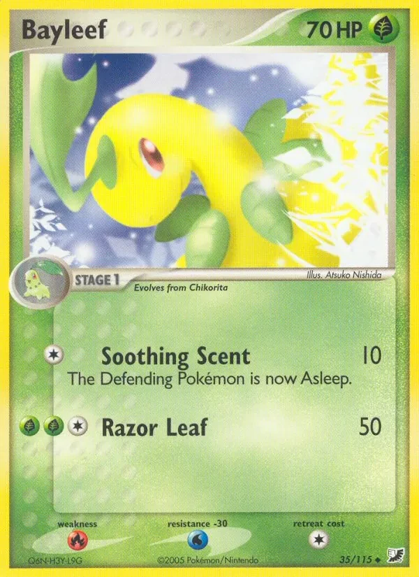 Bayleef 35/115 Unseen Forces Pokémon card