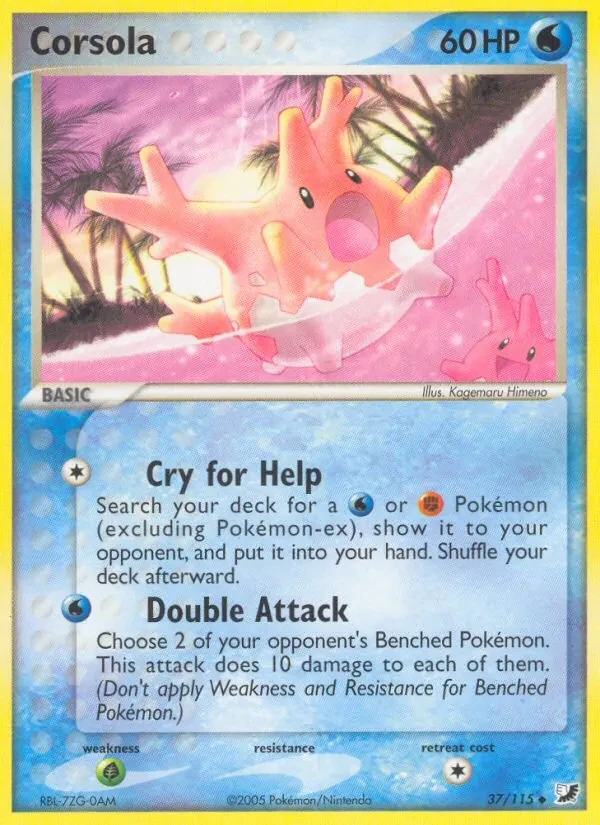 Corsola 37/115 Unseen Forces Pokémon card