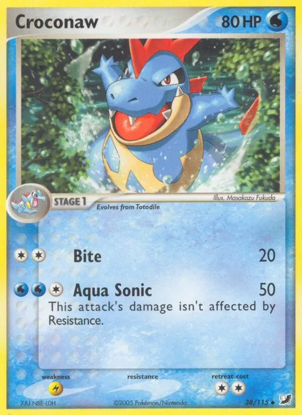 Croconaw 38/115 Unseen Forces Pokémon card