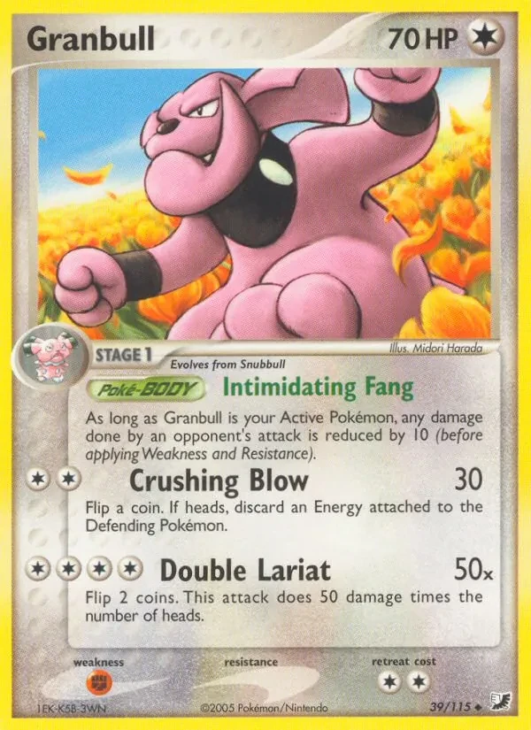 Granbull 39/115 Unseen Forces Pokémon card