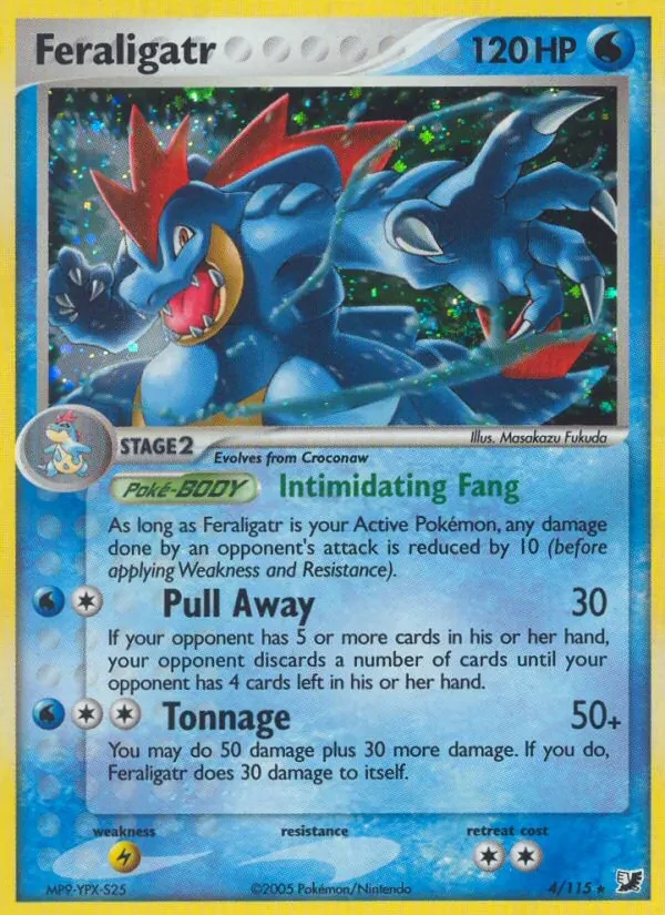 Feraligatr 4/115 Unseen Forces Pokémon card