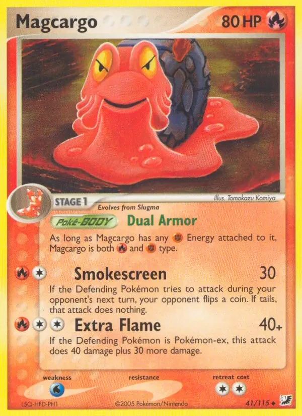 Magcargo 41/115 Unseen Forces Pokémon card