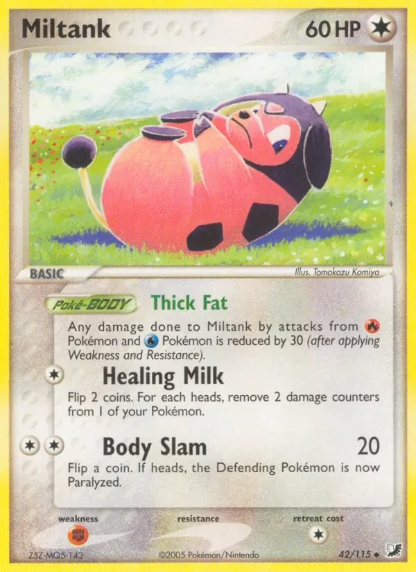 Miltank 42/115 Unseen Forces Pokémon card