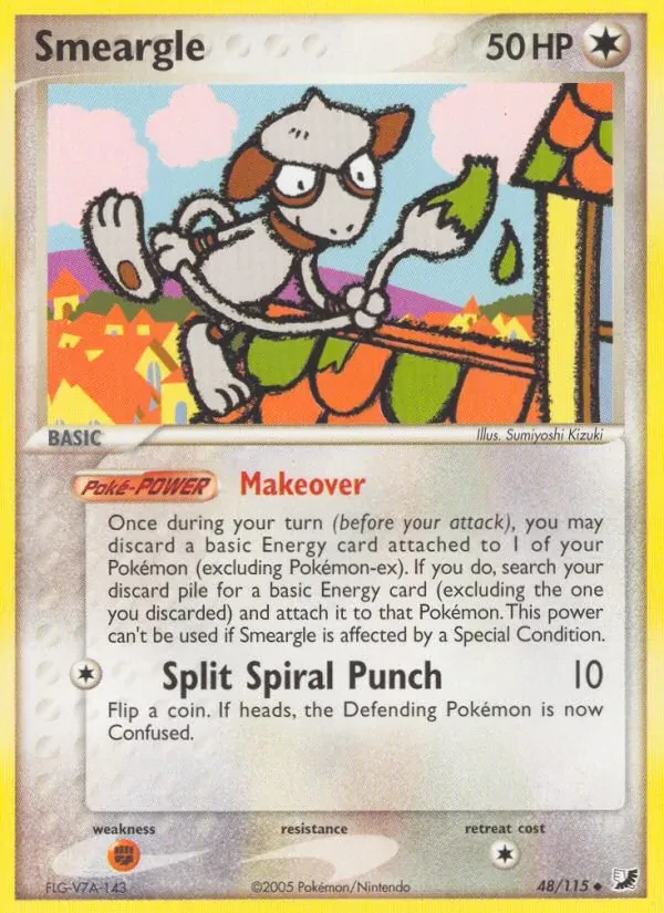 Smeargle 48/115 Unseen Forces Pokémon card