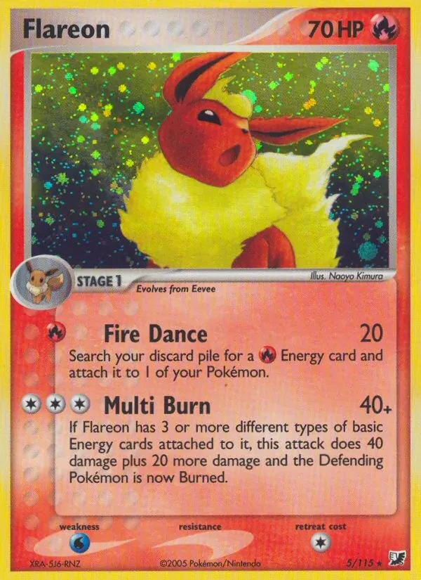 Flareon 5/115 Unseen Forces Pokémon card