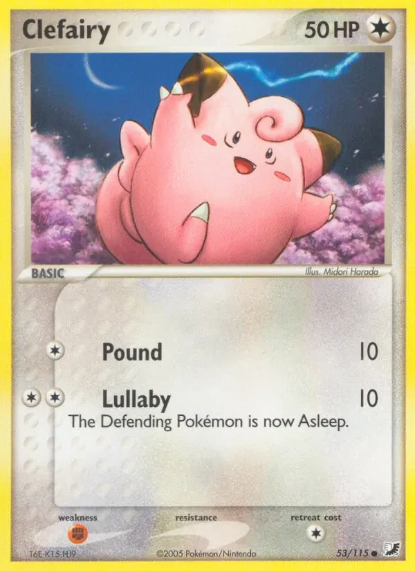 Clefairy 53/115 Unseen Forces Pokémon card