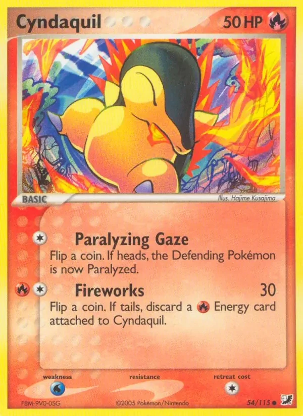 Cyndaquil 54/115 Unseen Forces Pokémon card
