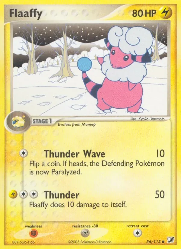 Flaaffy 56/115 Unseen Forces Pokémon Karte