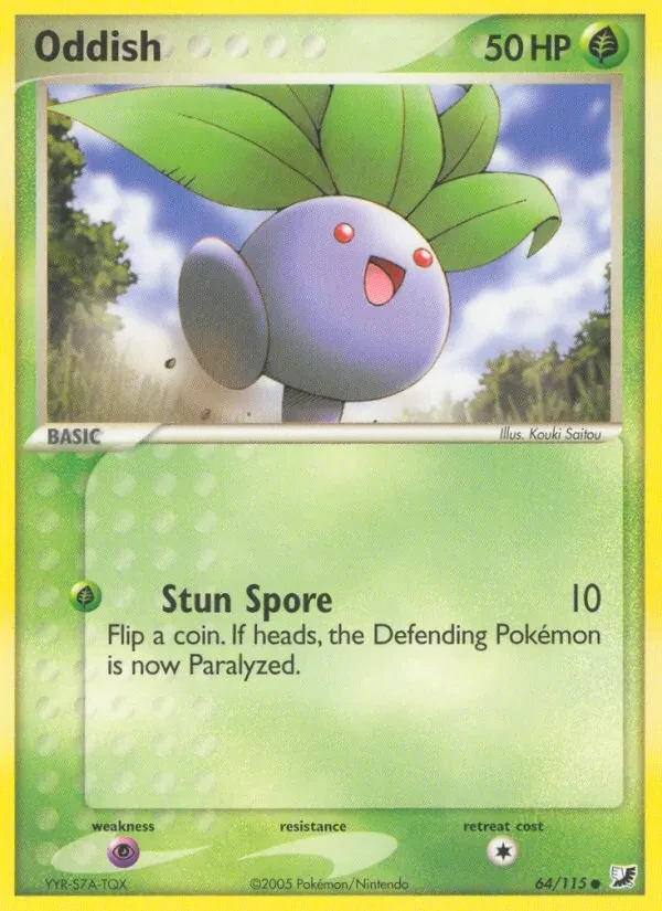 Oddish 64/115 Unseen Forces Pokémon card