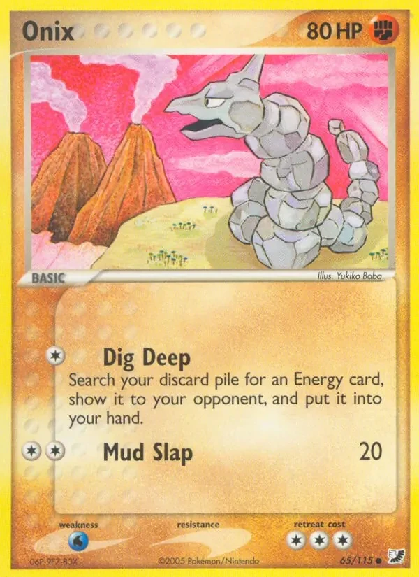 Onix 65/115 Unseen Forces Pokémon Karte