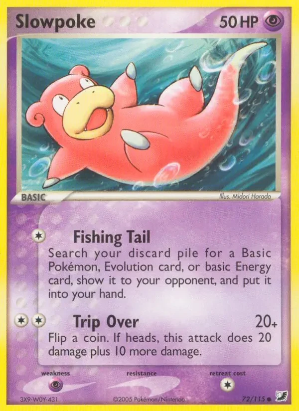 Slowpoke 72/115 Unseen Forces Pokémon card