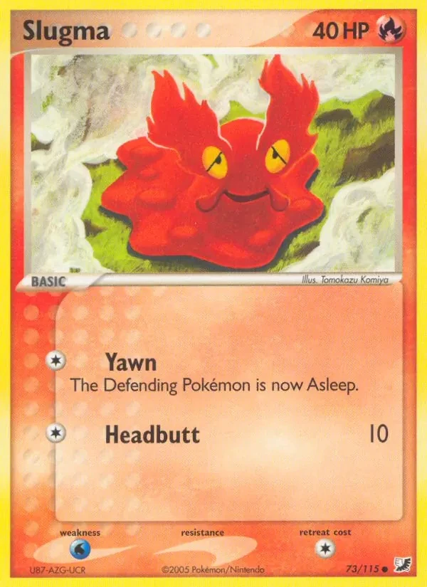 Slugma 73/115 Unseen Forces Pokémon card
