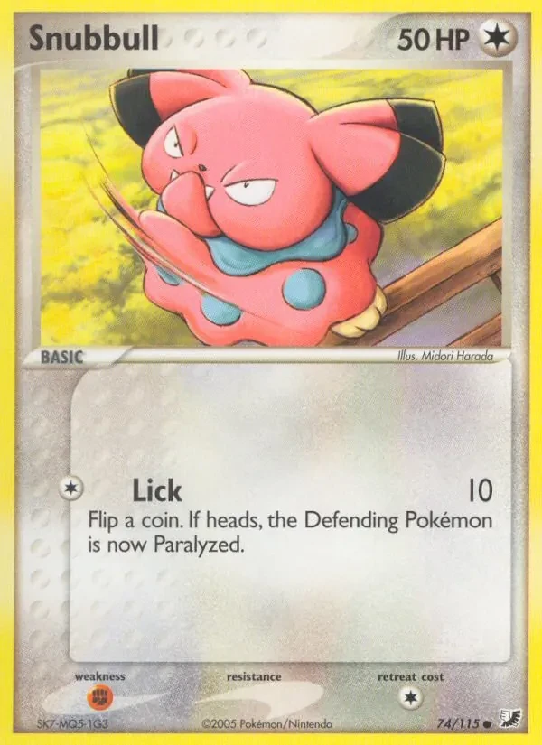 Snubbull 74/115 Unseen Forces Pokémon card