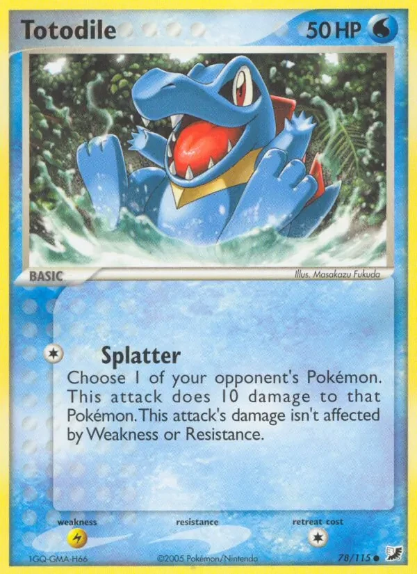 Totodile 78/115 Unseen Forces Pokémon card