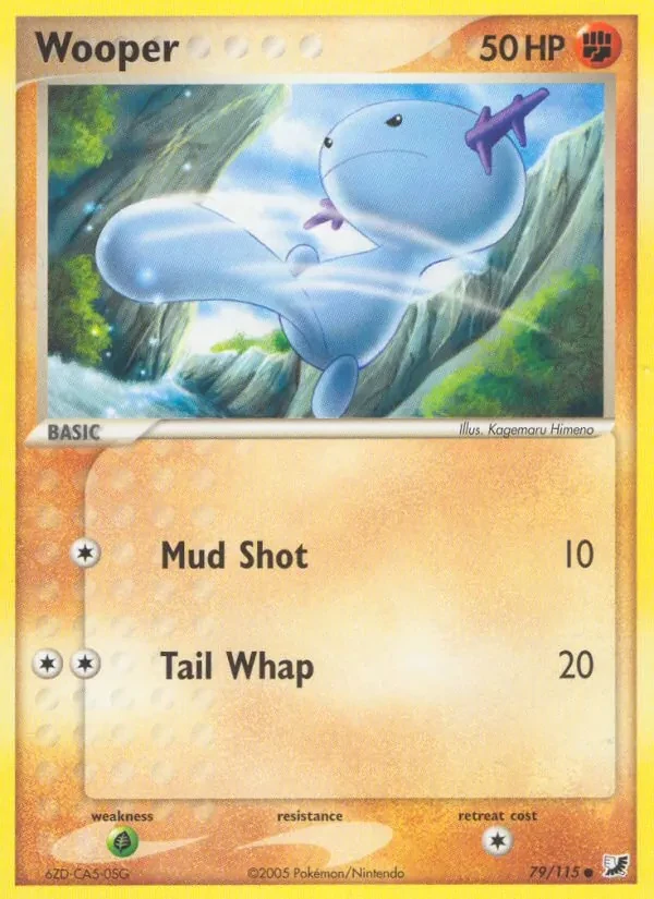 Wooper 79/115 Unseen Forces Pokémon card