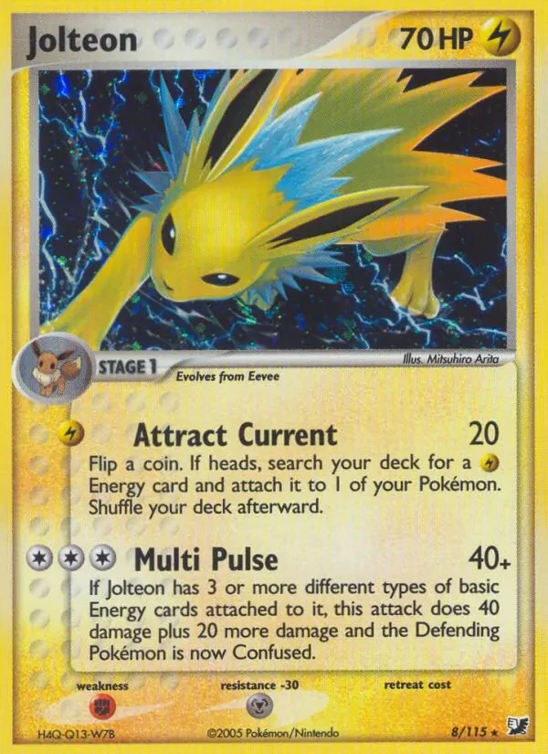 Jolteon 8/115 Unseen Forces Pokémon card
