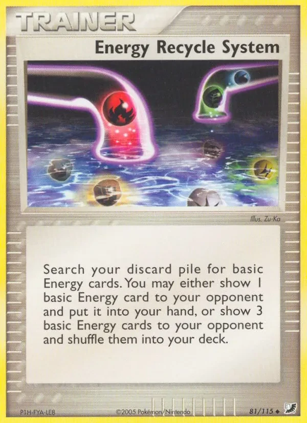 Energy Recycle System 81/115 Unseen Forces Pokémon card