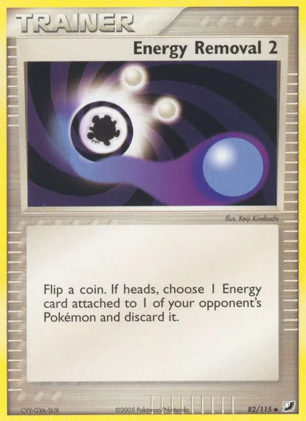 Energy Removal 2 82/115 Unseen Forces Pokémon card