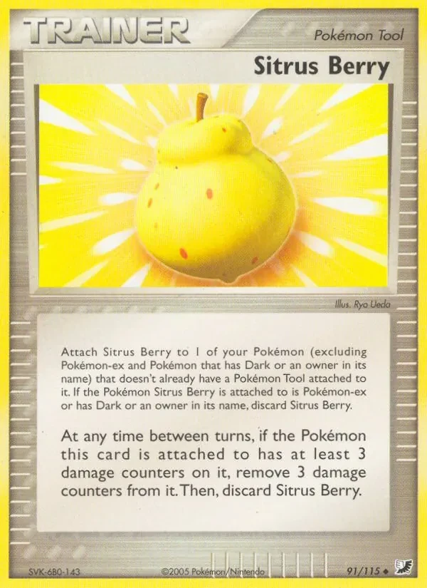 Sitrus Berry 91/115 Unseen Forces Pokémon card