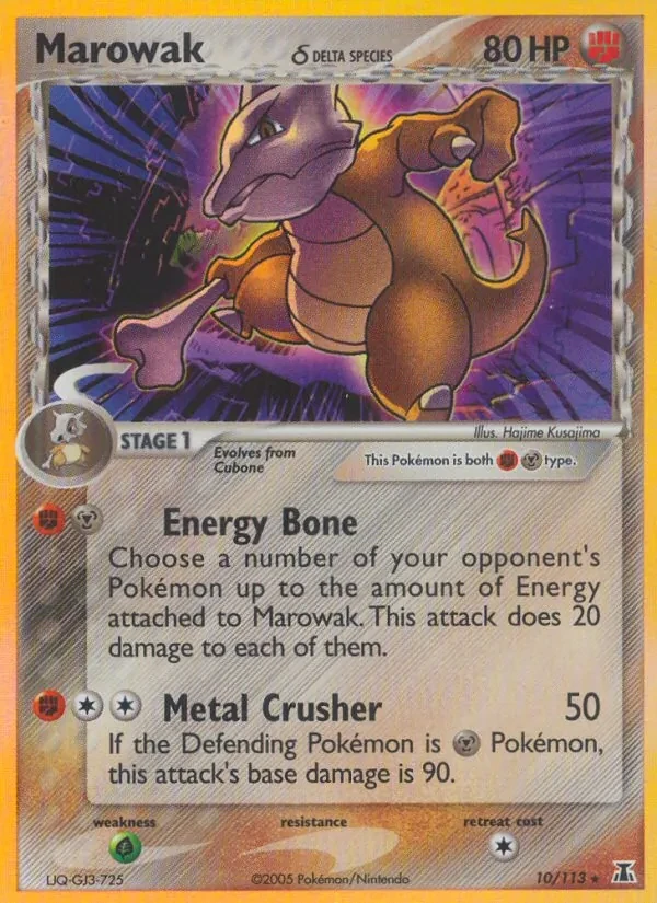 Marowak δ 10/113 Delta Species Pokémon card