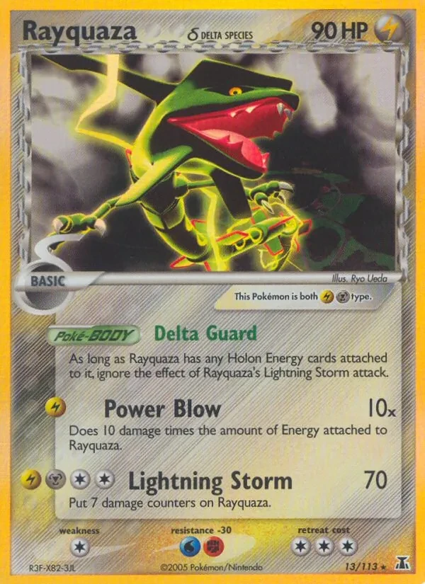 Rayquaza δ 13/113 Delta Species Pokémon card