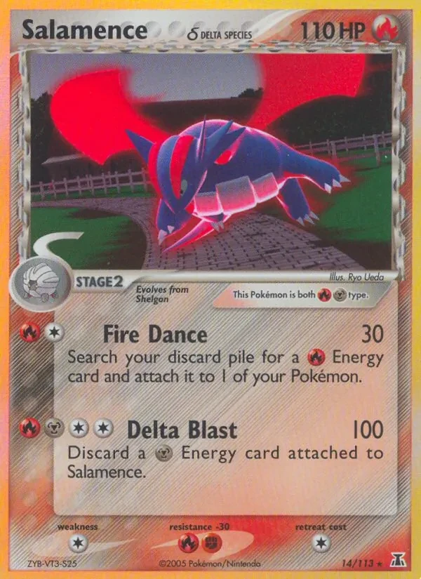 Salamence δ 14/113 Delta Species Pokémon card