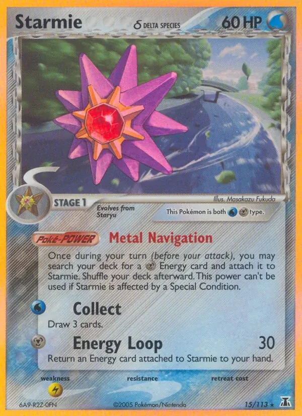 Starmie δ 15/113 Delta Species Pokémon card