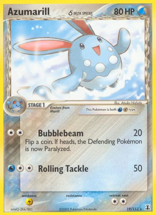 Azumarill δ 19/113 Delta Species Pokémon card
