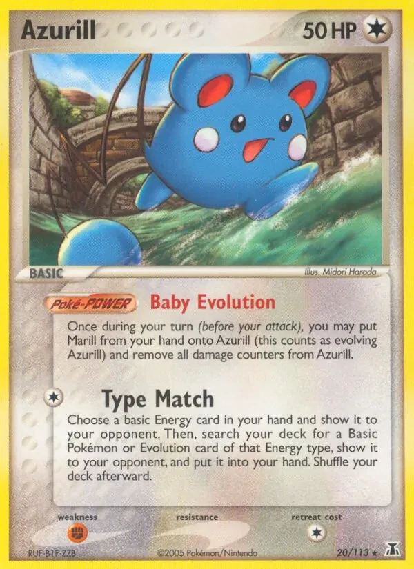 Azurill 20/113 Delta Species Pokémon card