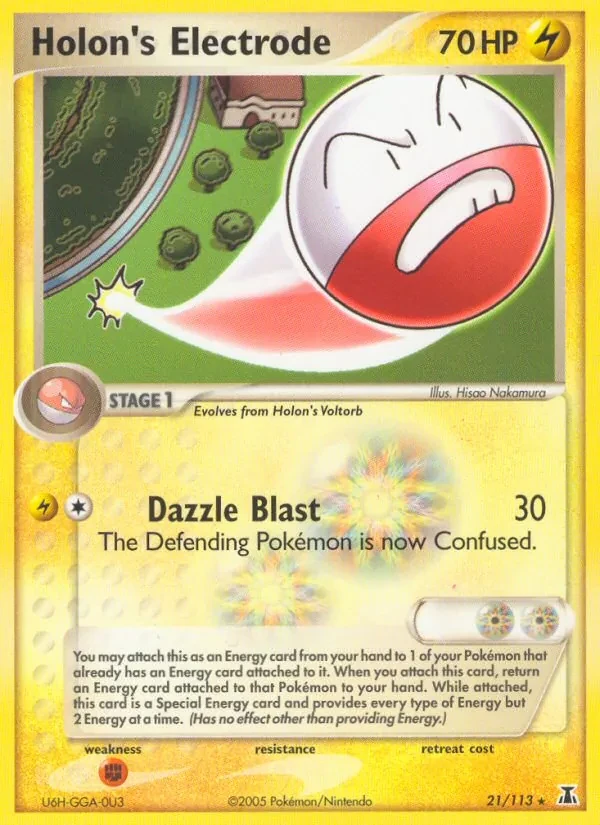 Holon's Electrode 21/113 Delta Species Pokémon card
