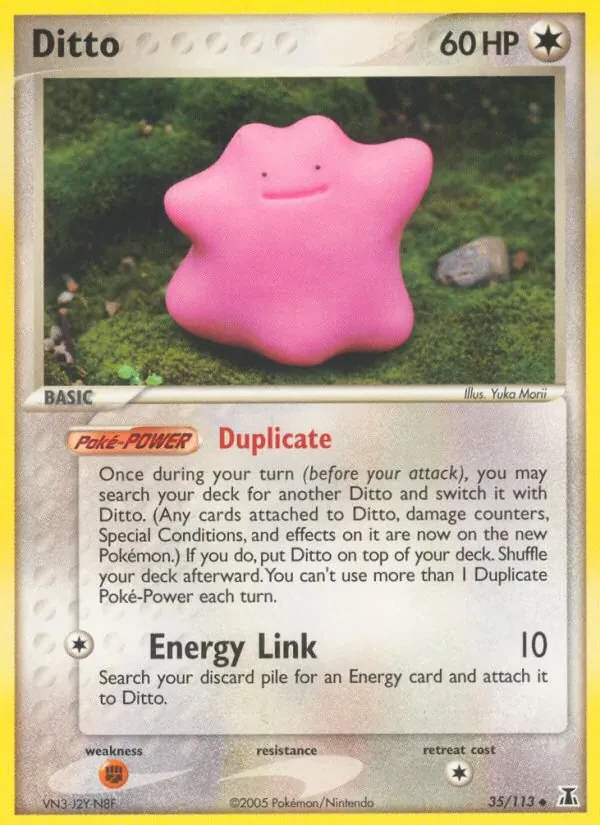 Ditto 35/113 Delta Species Pokémon Karte