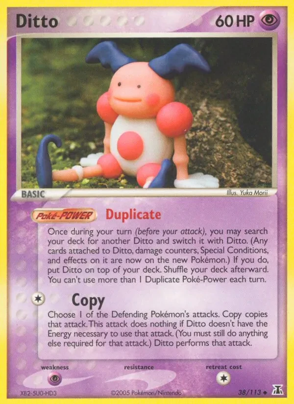 Ditto 38/113 Delta Species Pokémon card