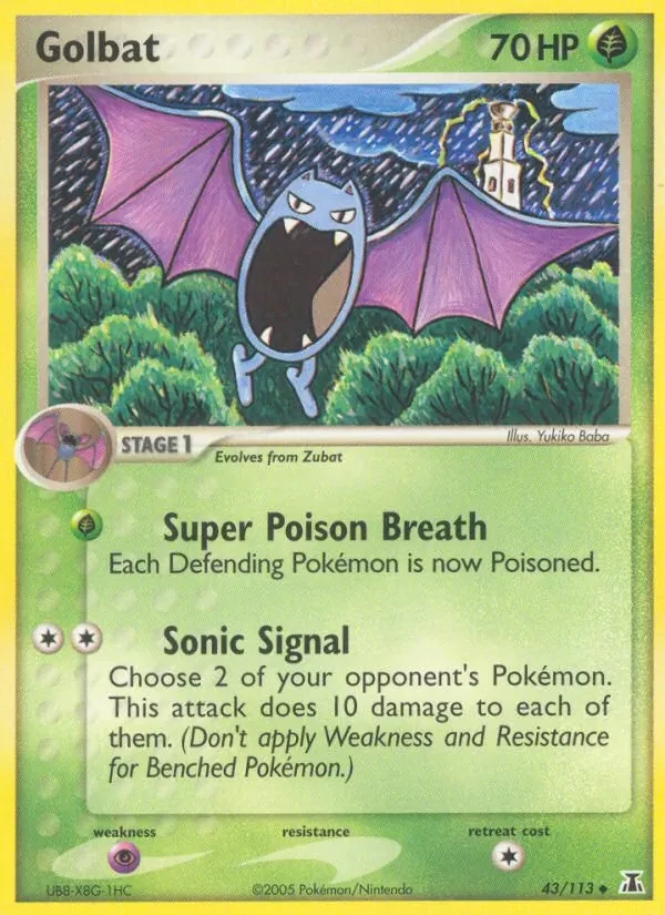 Golbat 43/113 Delta Species Pokémon Karte