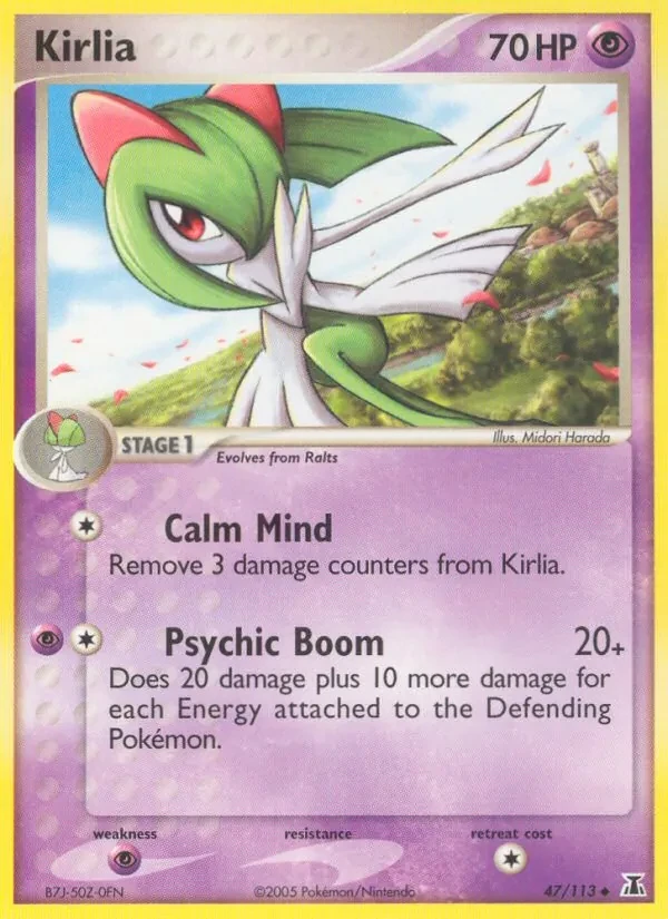 Kirlia 47/113 Delta Species Pokémon card