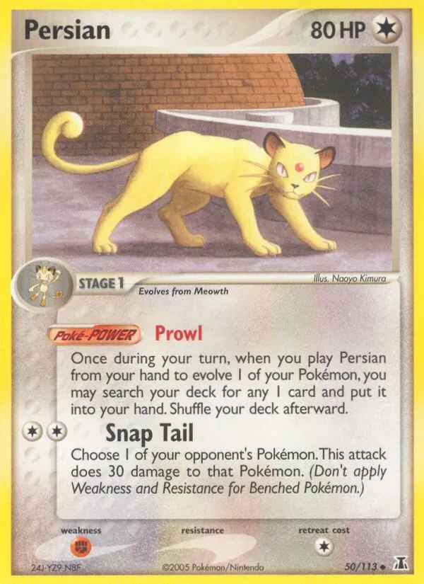 Persian 50/113 Delta Species Pokémon card