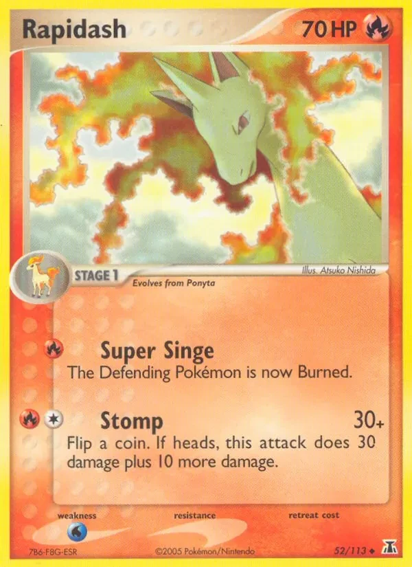 Rapidash 52/113 Delta Species Pokémon card