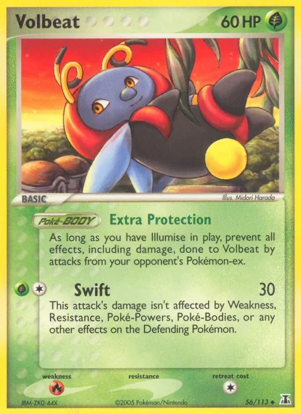 Volbeat 56/113 Delta Species Pokémon card