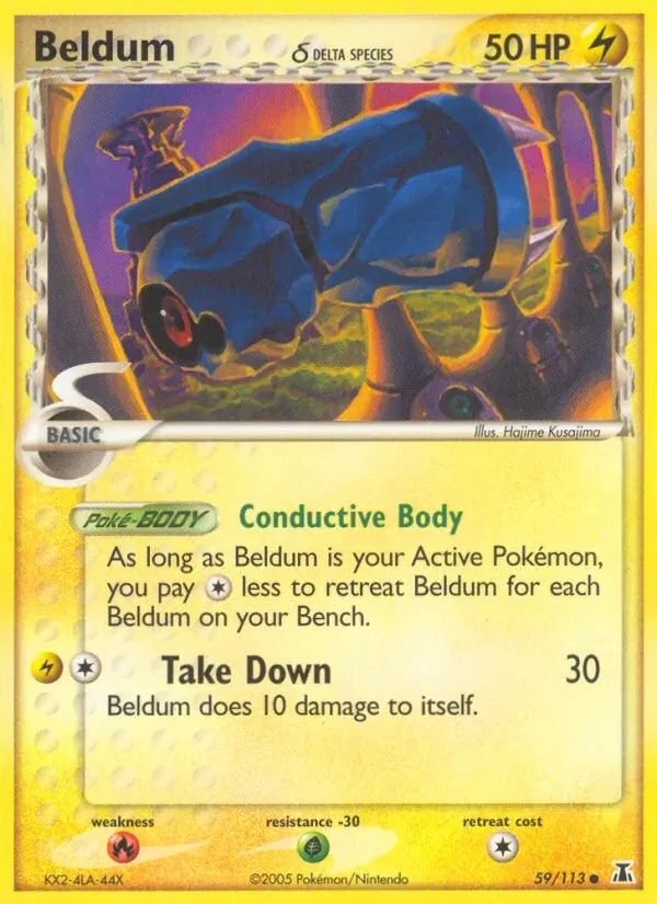 Beldum δ 59/113 Delta Species Pokémon card