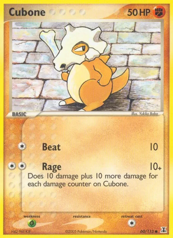 Cubone 60/113 Delta Species Pokémon card