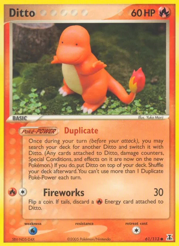 Ditto 61/113 Delta Species Pokémon Karte