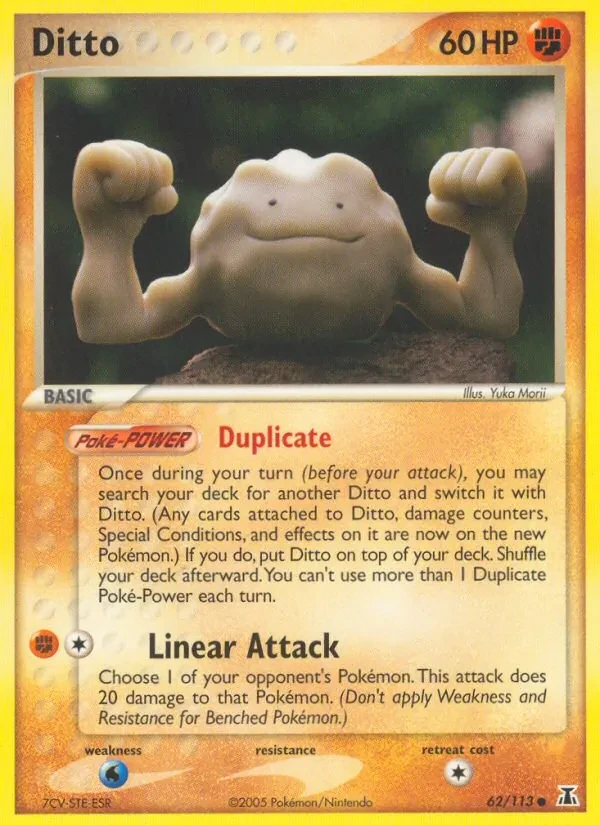 Ditto 62/113 Delta Species Pokémon Karte