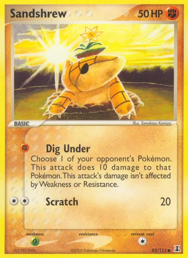 Sandshrew 82/113 Delta Species Pokémon card