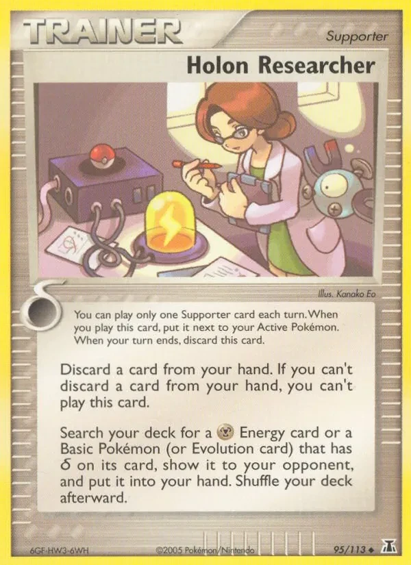 Holon Researcher 95/113 Delta Species Pokémon card
