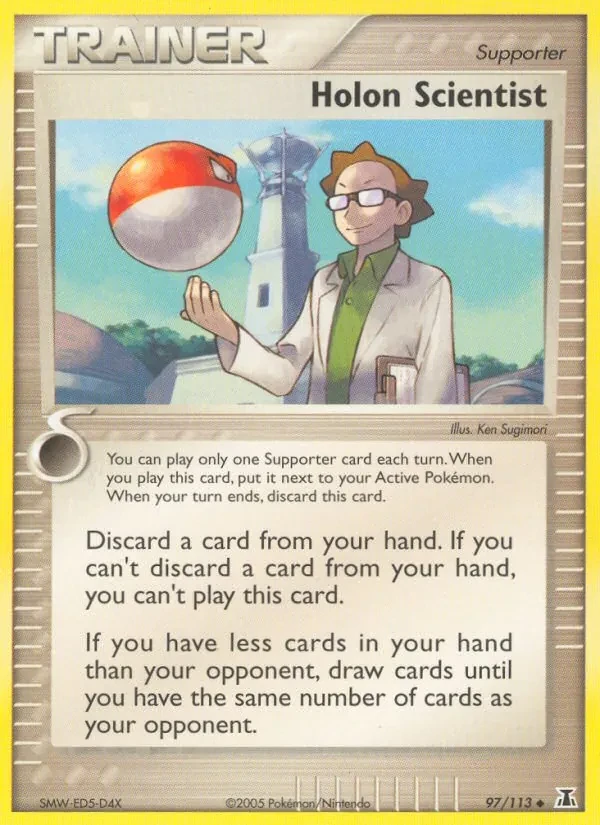 Holon Scientist 97/113 Delta Species Pokémon card