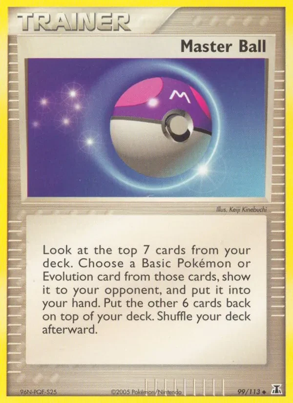 Master Ball 99/113 Delta Species Pokémon card