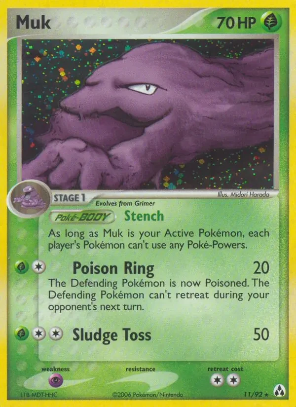 Muk 11/92 Legend Maker Pokémon Karte