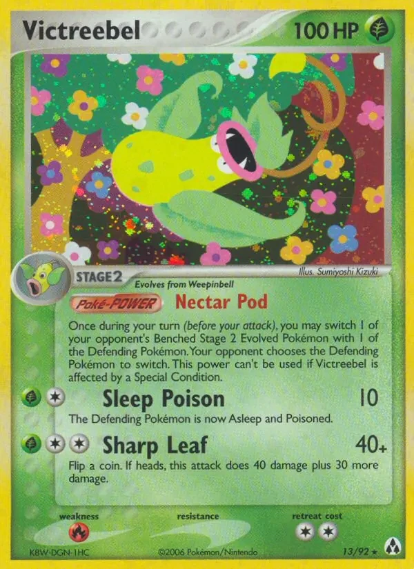 Victreebel 13/92 Legend Maker Pokémon card